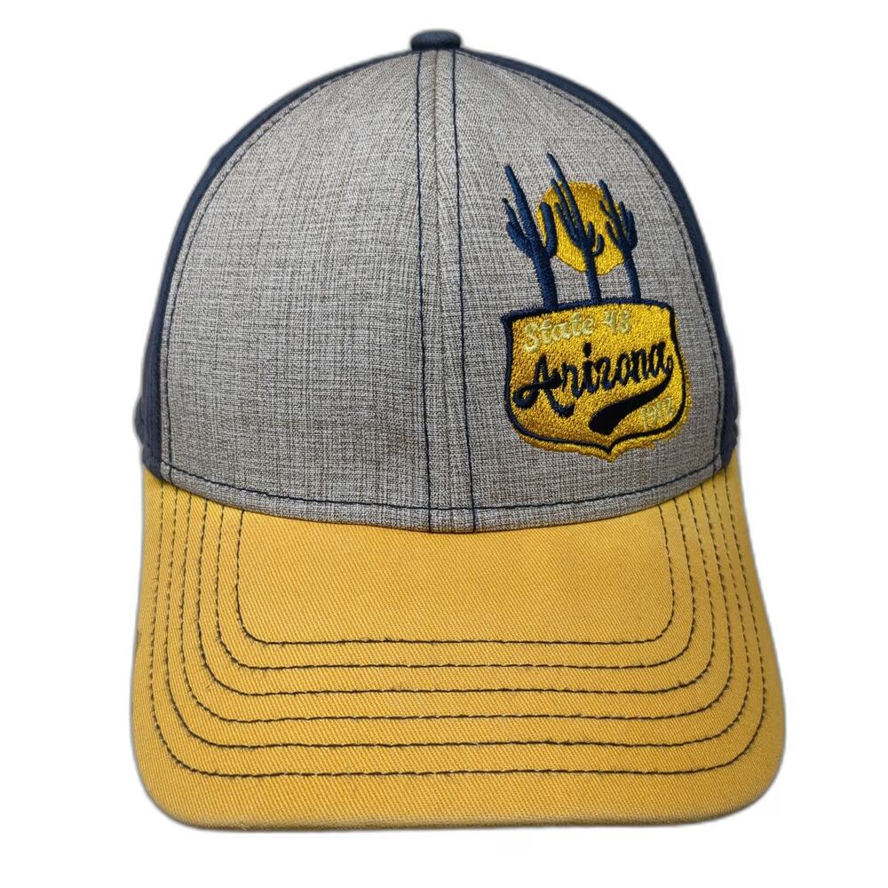 Hat Graphix 360 Snapback Hat Blue Gray Yellow One Size State 48 Arizona 1912